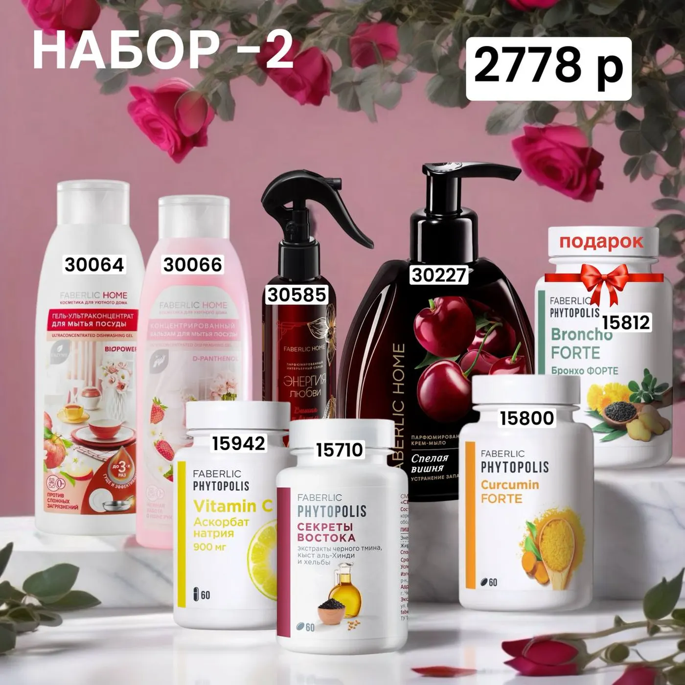 Набор продукции Фаберлик – готовый комплект средств Faberlic по цене каталога